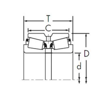 tapered roller bearing axial load 87762/87112DC+X1S-87762 Timken