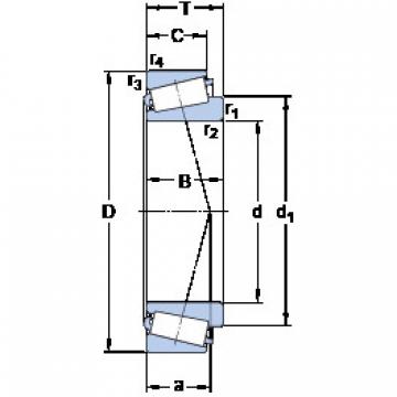 tapered roller bearing axial load EE 243196/243250/HA2 SKF