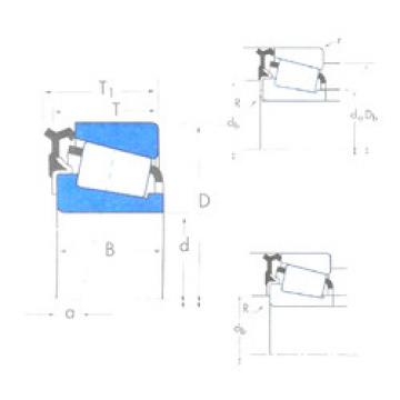 tapered roller dimensions bearings 399A/394A-395LA Timken