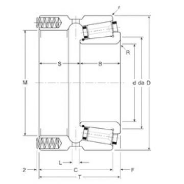 tapered roller dimensions bearings 80033X/80068P Gamet