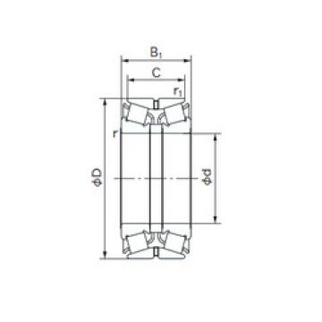 tapered roller bearing axial load 90KBE03 NACHI