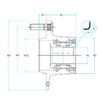 tapered roller bearing axial load ZA-32BWK04B-Y-2-01 E NSK