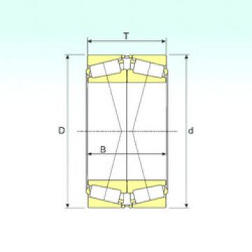 tapered roller dimensions bearings 33217/DF ISB