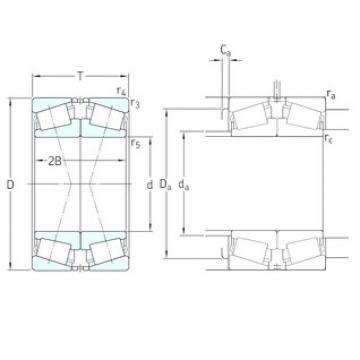 tapered roller dimensions bearings 33015/QDF SKF