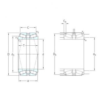 tapered roller thrust bearing 31318T103J2/DB31 SKF