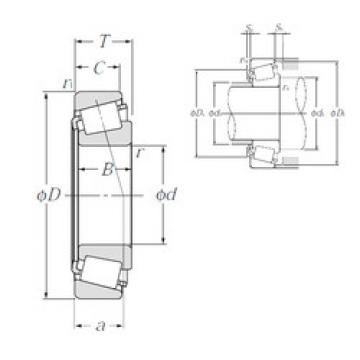 tapered roller dimensions bearings 4T-30207 NTN