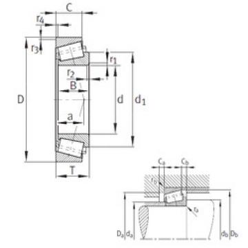 tapered roller bearing axial load AK47686-47620 FAG