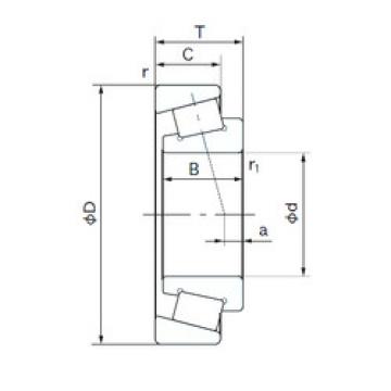 tapered roller bearing axial load QT25 NACHI