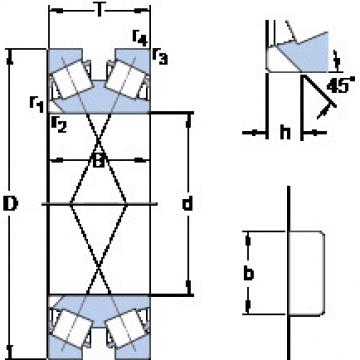 tapered roller dimensions bearings 332168 SKF