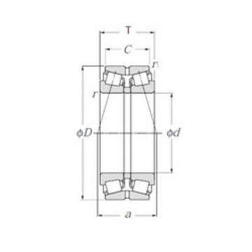 tapered roller dimensions bearings 413024 NTN