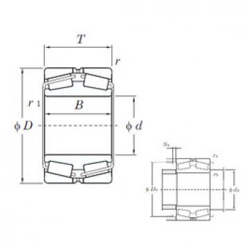 tapered roller dimensions bearings 452/500 KOYO