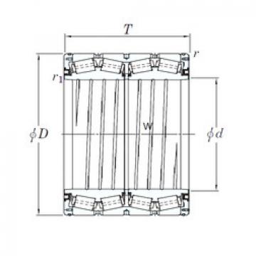 tapered roller dimensions bearings 47TS685650 KOYO