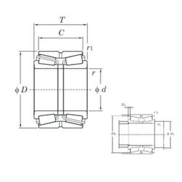 tapered roller dimensions bearings 46215A KOYO