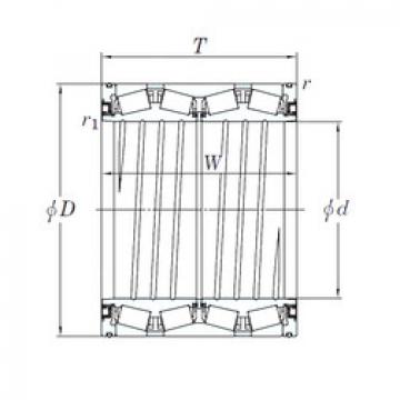 tapered roller dimensions bearings 47TS282017 KOYO