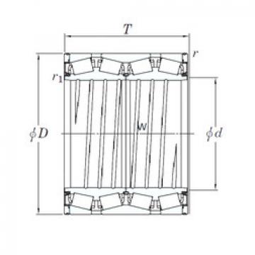 tapered roller dimensions bearings 47TS483523A KOYO