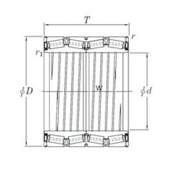 tapered roller dimensions bearings 47TS916028C KOYO