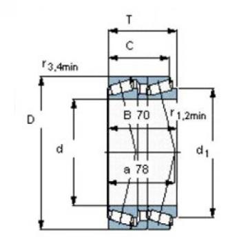 tapered roller bearing axial load T7FC 055T73/QCL7CDTC10 SKF