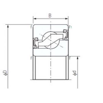 thrust ball bearing applications 35TAB07-2LR NACHI