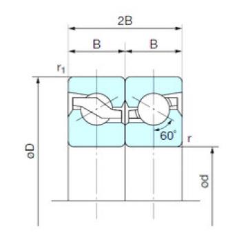 thrust ball bearing applications 17TAB04DB NACHI