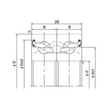 thrust ball bearing applications 40TAB09DB-2NK NACHI