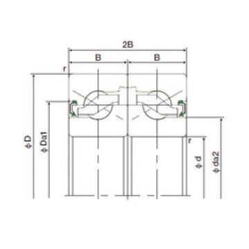 thrust ball bearing applications 17TAB04DF-2NK NACHI