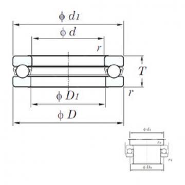 thrust ball bearing applications 511/600 KOYO