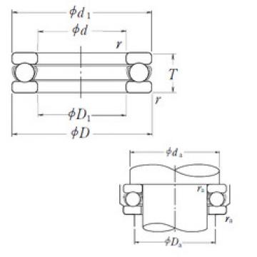 thrust ball bearing applications 51111 NSK