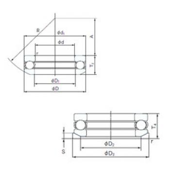 thrust ball bearing applications 53238U NACHI