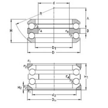 thrust ball bearing applications 54216-MP+U216 NKE