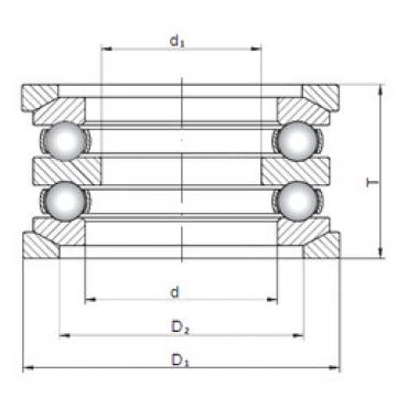 thrust ball bearing applications 54220U+U220 ISO