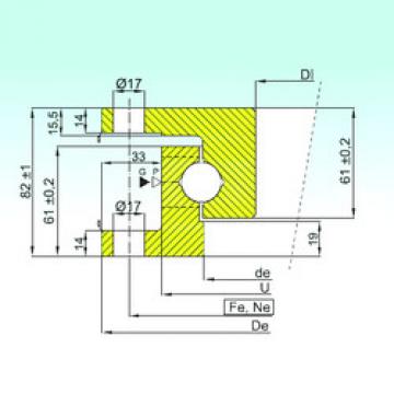 thrust ball bearing applications NK.22.0800.100-1N ISB