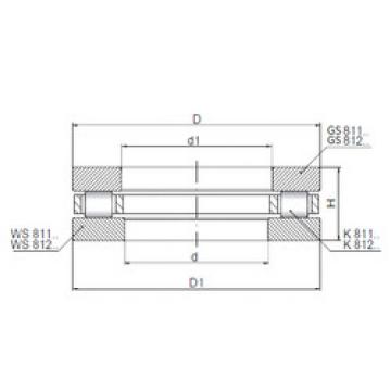 thrust ball images bearings 811/500 CX