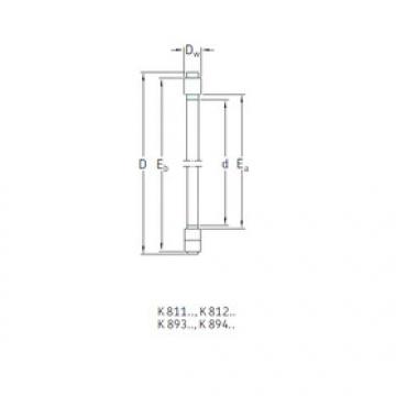 thrust ball images bearings K81107TN SKF