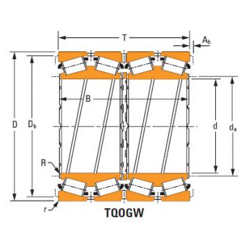 four-row tapered roller Bearings Hm252340d Hm252315