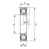 angular contact ball bearing installation B7000-E-2RSD-T-P4S FAG