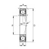 angular contact ball bearing installation B7000-C-2RSD-T-P4S FAG #1 small image