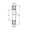 angular contact ball bearing installation B7000-C-T-P4S FAG