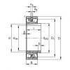 spherical roller bearing axial load 239/900-K-MB + AH39/900-H FAG