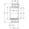 spherical roller bearing axial load 239/800-K-MB-W33+AH39/800 NKE