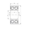 angular contact thrust bearings 3004-2RS ISO