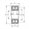 angular contact thrust bearings 3005-B-2RSR-TVH FAG