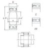 angular contact thrust bearings 5205ZZ KOYO