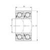 angular contact ball bearing installation 7306 A-UD CX #1 small image