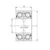 angular contact ball bearing installation 7305 B-UX CX #1 small image