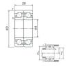 angular contact thrust bearings 7001DF NACHI #5 small image