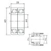 angular contact thrust bearings 7014DT NACHI #5 small image