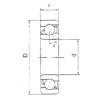 Angular Contact Ball Bearings 7211B FBJ