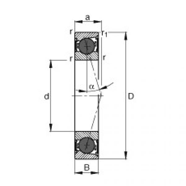 angular contact ball bearing installation HCB7001-C-2RSD-T-P4S FAG #1 image