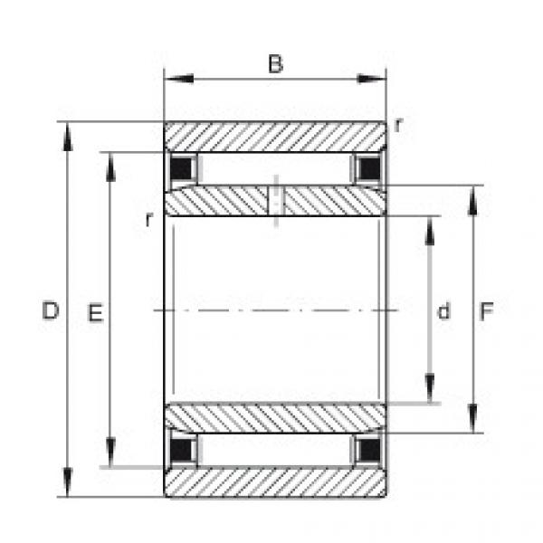 needle roller bearing sleeve NAO25X42X16-IS1 INA #1 image