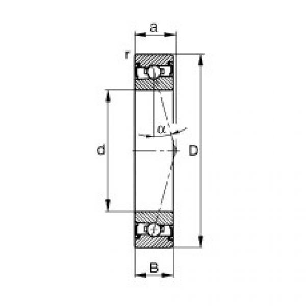 angular contact ball bearing installation HSS7005-C-T-P4S FAG #1 image